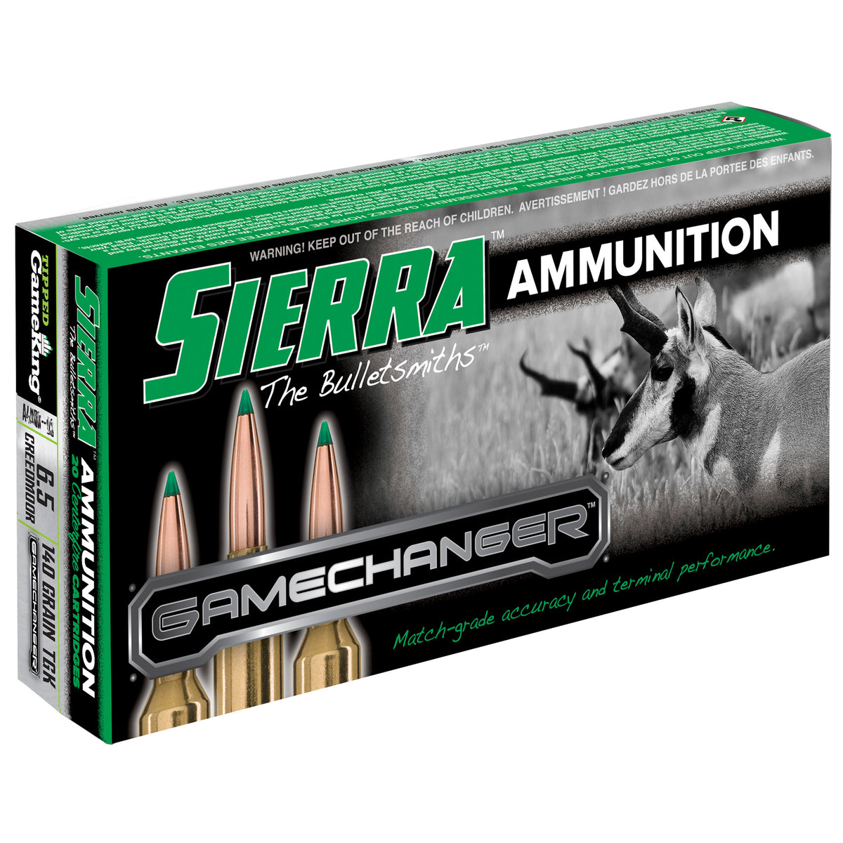 Sierra GameChanger Sierra Tipped GameKing 140 Grain 6.5mm Creedmoor  612710136247