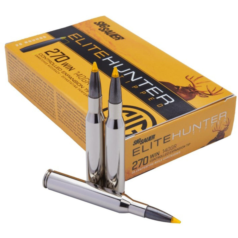 Sig Sauer .270 Winchester Elite Copper Hunting 120 grain Solid Copper Projectile ammunition