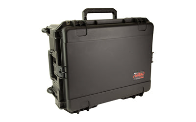 SKB Sports i-Series 10-Handgun Hard Case, 22"x17", Polypropylene Copolymer, Black, 20 Mag Slots, Wheeled