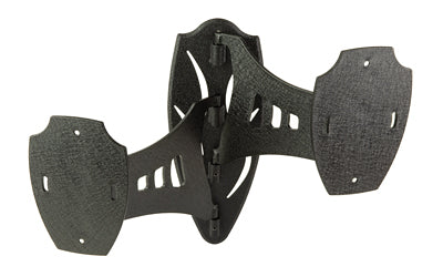Skull Hooker Dual Swing Arm Shoulder Mount, Black Powder Coated, Holds Up to 35lbs Each