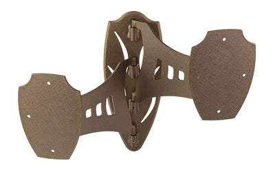 Skull Hooker Brown Dual Swing Arm Shoulder Trophy Mount, Powder Coated, Holds 35lbs Each