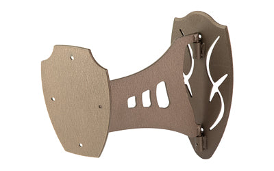 Skull Hooker Brown Single Swing Arm Shoulder Mount, Powder Coated, Holds Up to 35lbs