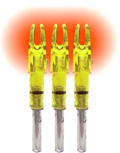Lumenok Lighted Nock Signature Series Orange 3PK