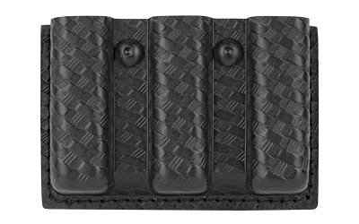 Safariland 775 Slimline Triple Magazine Pouch, Glock 17, Duty Belt Loop, STX Basket Weave Black