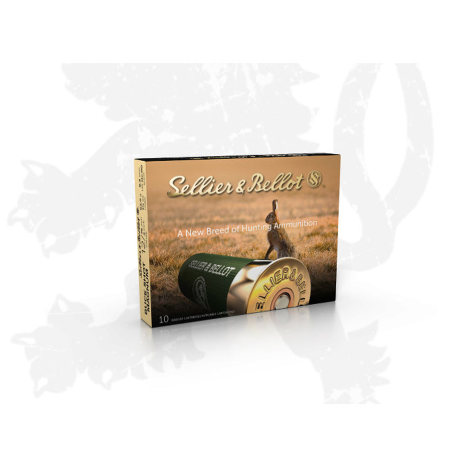 Sellier and Bellot 12 Gauge Shotgun Ammo SB Buck Shot Hunting 9 Pellets 2.75 in 1-1/8 oz 00 Buck