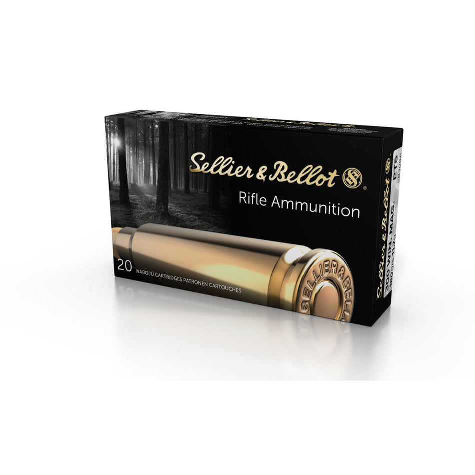 Sellier and Bellot .300 Winchester Mag PTS 180 grain Plastic Tip Special ammunition