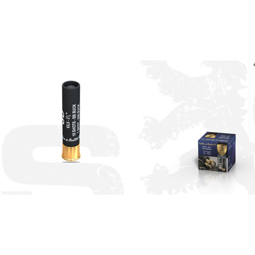 Sellier and Bellot .410 Bore Shotgun Ammo Elite Protection Self Defense 15 Pellets / 1 Pellet 2.5 in 1/2 oz BB / 000 Buck