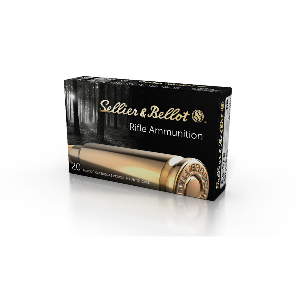 Sellier and Bellot 6.5X57mmR Rifle 131 grain Soft Point ammunition