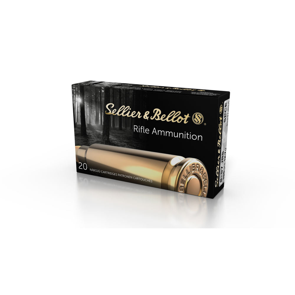Sellier and Bellot 8x57mm JRS Rifle 196 grain Soft Point Cut-Through Edge ammunition