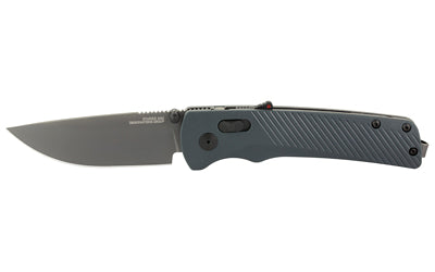 SOG Flash AT Folding Knife with XR Lock, Urban Gray GRN Handle, 3.45" D2 Steel Blade, Titanium Nitride Finish