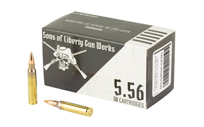 Sons of Liberty 5.56x45mm NATO  62 grain Full Metal Jacket ammunition