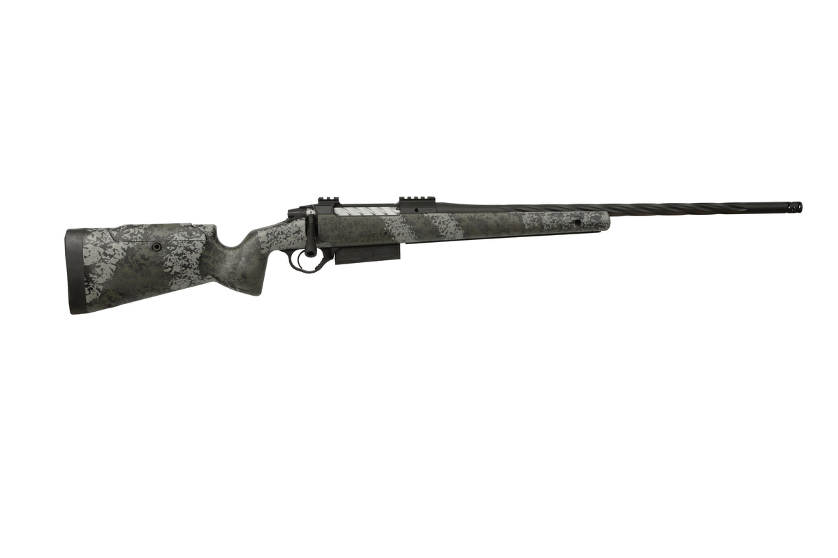 Seekins Precision 0011710263-F Havak PH3 7mm PRC 22" Black Fluted Threaded Barrel, Black Picatinny Rail Steel Receiver, Adj Cheek Riser Mountain Shadow Synthetic Stock