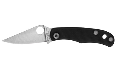 Spyderco Bug Slip Joint Folding Knife 1.27" Drop Point 12C27 Stainless Black G-10 C133GBKP