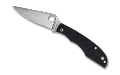 Spyderco Grasshopper Slip Joint Folding Knife 2.3" Drop Point 12C27 Stainless Black G-10 C138GBKP