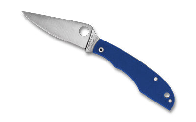Spyderco Grasshopper Slip Joint Folding Knife 2.3" Drop Point 12C27 Stainless Blue G-10 C138GBLP