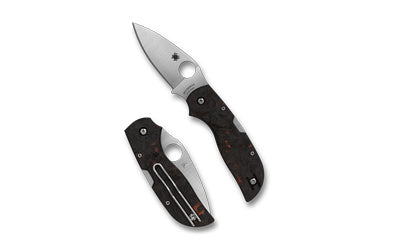 Spyderco Chaparral 6.4" Overall Back Lock Knife CTS XHP Steel Red Dark Matter Carbon Fiber C152CFRDP