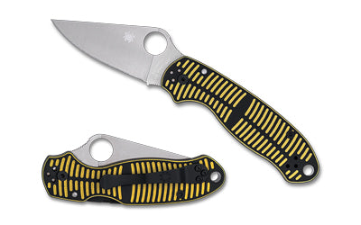 Spyderco Para 3 Salt C223GBKYLMCP 2.93" CPM MagnaCut Drop Point Folding Knife Yellow Black G-10 Handle Compression Lock