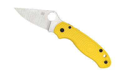 Spyderco Para 3 Lightweight Salt Knife, Compression Lock, Yellow FRN, MagnaCut Steel, 2.92" Plain Edge C223PYL