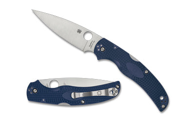 Spyderco C244PDBL Native Chief Lightweight Back Lock Folder, CPM-S110V, Blue FRN, 4.02"
