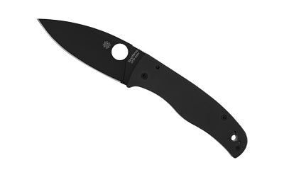 Spyderco C263GPBK Bodacious Compression Lock Folder, 3.66" DLC Blade, Black G-10