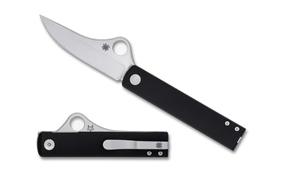 Spyderco Essenza 7.23" Overall Liner Lock Knife N690Co Blade Black Aluminum Handle C272ALBKP