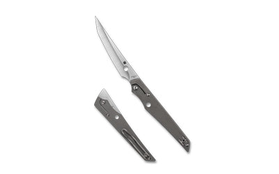 Spyderco Cobol C273TIP 3.63" M390 Tanto Folding Knife Gray Titanium Handle Satin SlipIt Lock