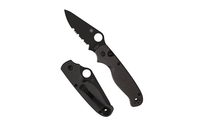 SPYDERCO BUTTONUP CF PS 3.27" BLK