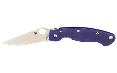 Spyderco C36GPDBL Military Model Folding Knife, Dark Blue G-10, CPM-S110V, 4" Blade