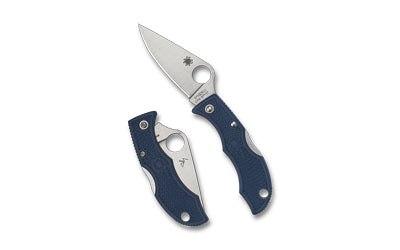 Spyderco Ladybug 3 Keychain Folding Knife CPM SPY27 Steel Back Lock Blue FRN LPCBL3