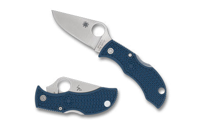 Spyderco MPCBL Manbug, 1.96" CPM SPY27 Clip Point, Cobalt Blue FRN Handle, Back Lock