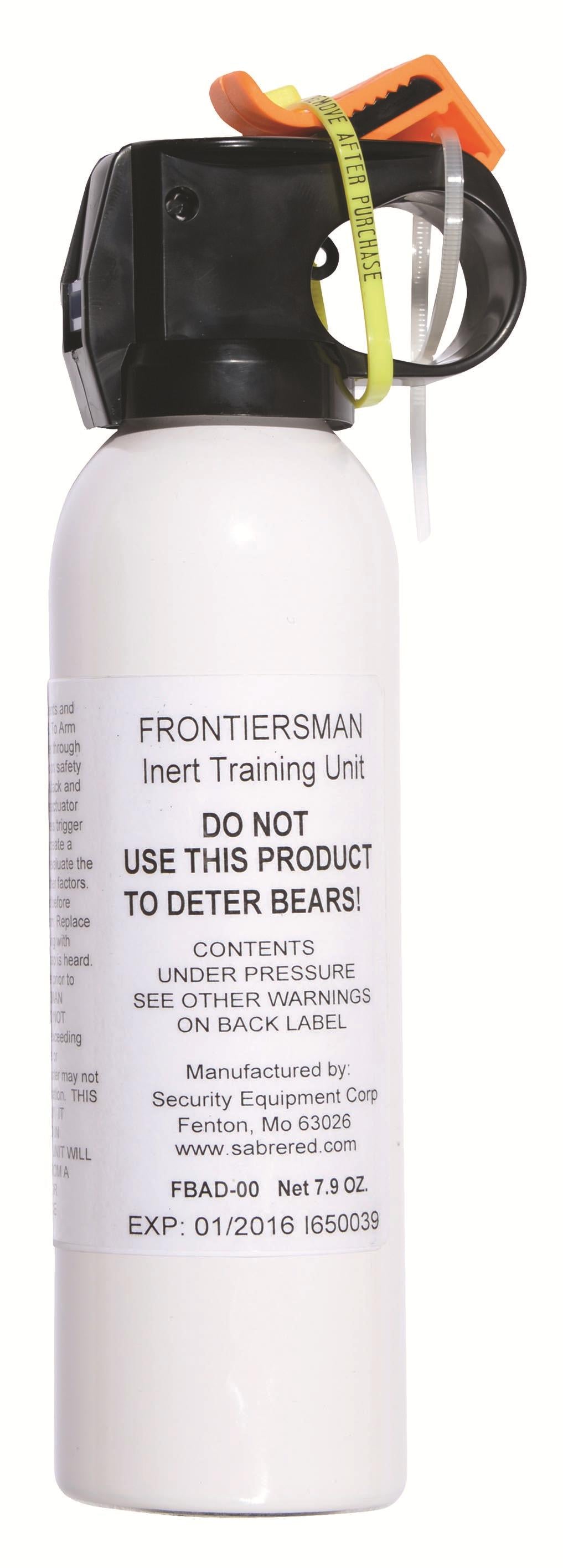 Frontiersman Practice Bear Attack Deterrent 7.9 oz Training Canister