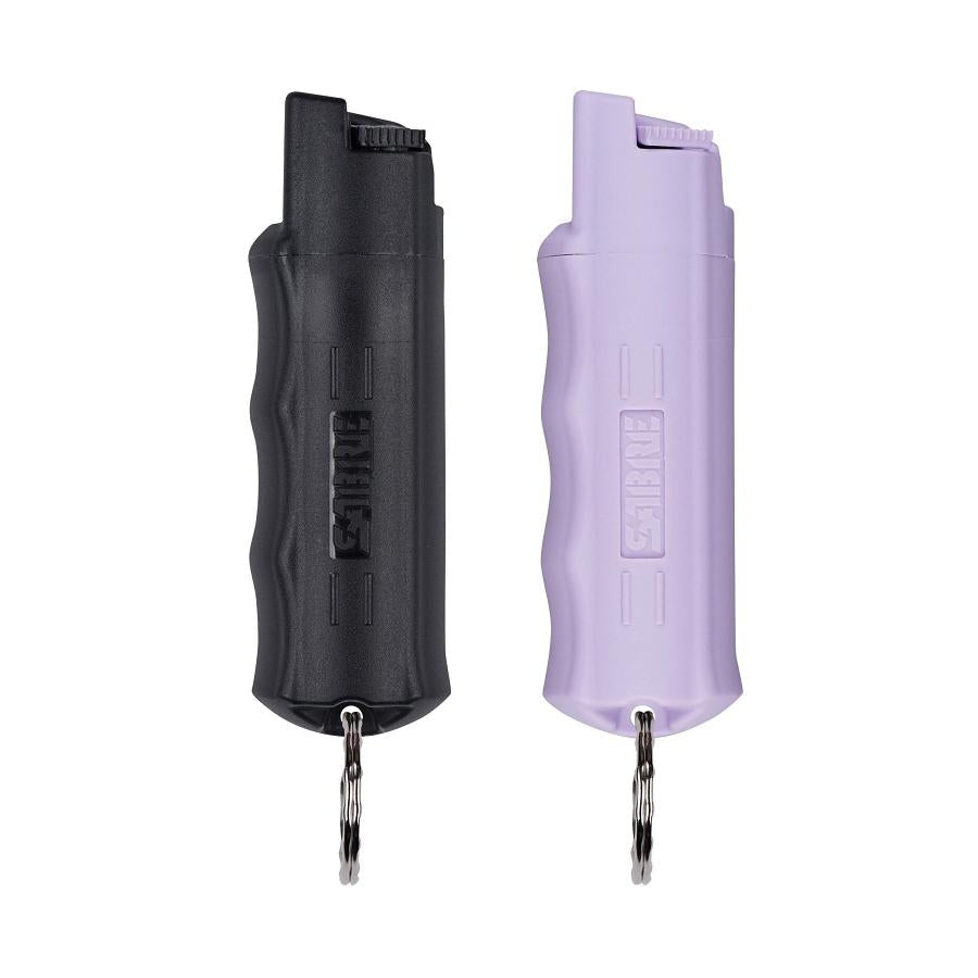 Sabre Red 0.54oz Pepper Spray Key Ring Combo Black & Lavender - 2/pk