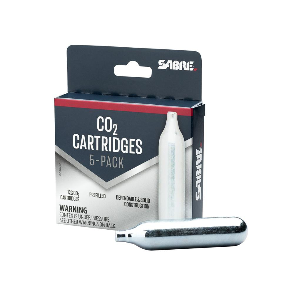 Sabre CO2 12g Cartridge Refill 5-Pack for Pepper Projectile Launcher