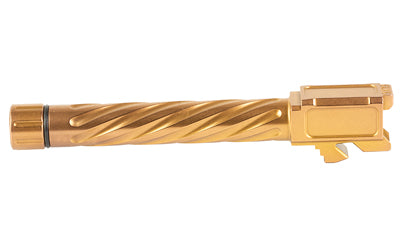 Shadow Systems 5" Spiral Fluted Threaded Barrel, 9MM, DR920/MR920L/G17 Gen5, Titanium Carbo-Nitride Bronze SG9CL-00-03TSPL-BRZ