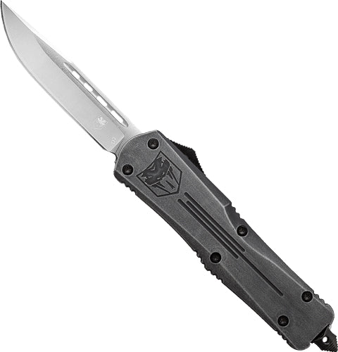 CobraTec FS3 OTF Stonewash Finish 3" D2 Drop Point Blade Knife