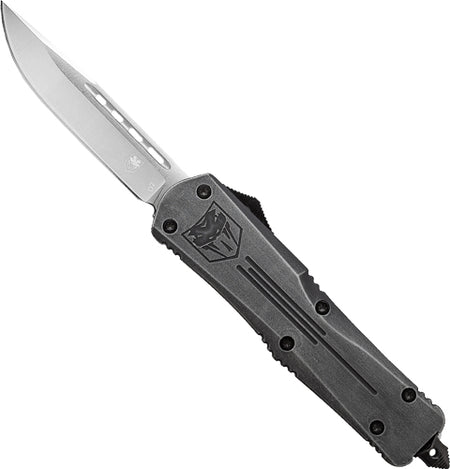 CobraTec FS3 OTF Stonewash Finish 3" D2 Drop Point Blade Knife