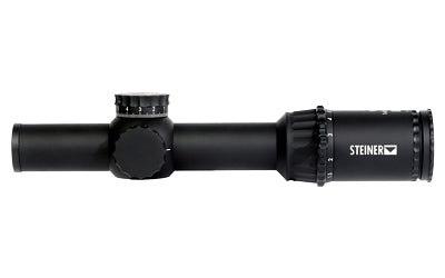 Steiner T6Xi 1-6x24 Rifle Scope, KC-1 Reticle, 30mm Tube, First Focal Plane, 1/4 MOA, Matte Black 5103