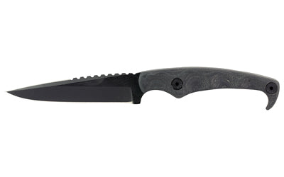 Stroup Knives MK2 Clip Point Fixed Blade, Cerakote Finish, Black G10 Handle, Includes Sheath, MK2-B-G10-BLKCER