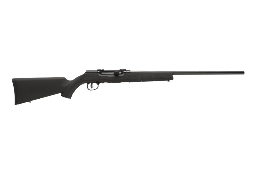 Savage Arms 47001 A Series Magnum Full Size 17 HMR 10+1 22" High Luster Button Rifled Barrel, High Luster Drilled & Tapped Carbon Steel Receiver, Matte Black Fixed Synthetic Stock, Right Hand