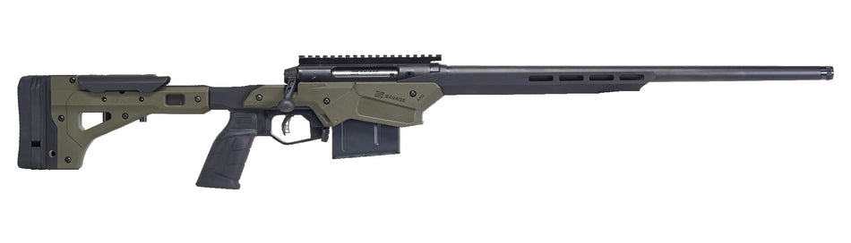 Savage Arms 57549 Axis II Precision 223 Rem 10+1 22", Matte Black Rec/Barrel OD Green Adjustable MDT Aluminum Chassis Stock Black Polymer Grip Right Hand