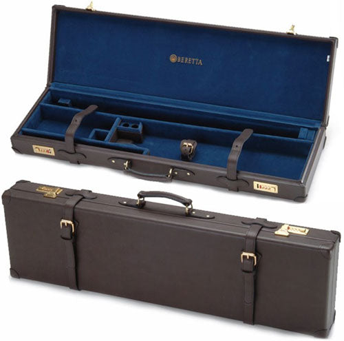 Beretta Leather Shotgun Luggage Case O/U Brown Finish