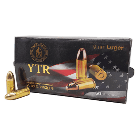 Troy 9mm Luger / Parabellum  124 grain Full Metal Jacket ammunition