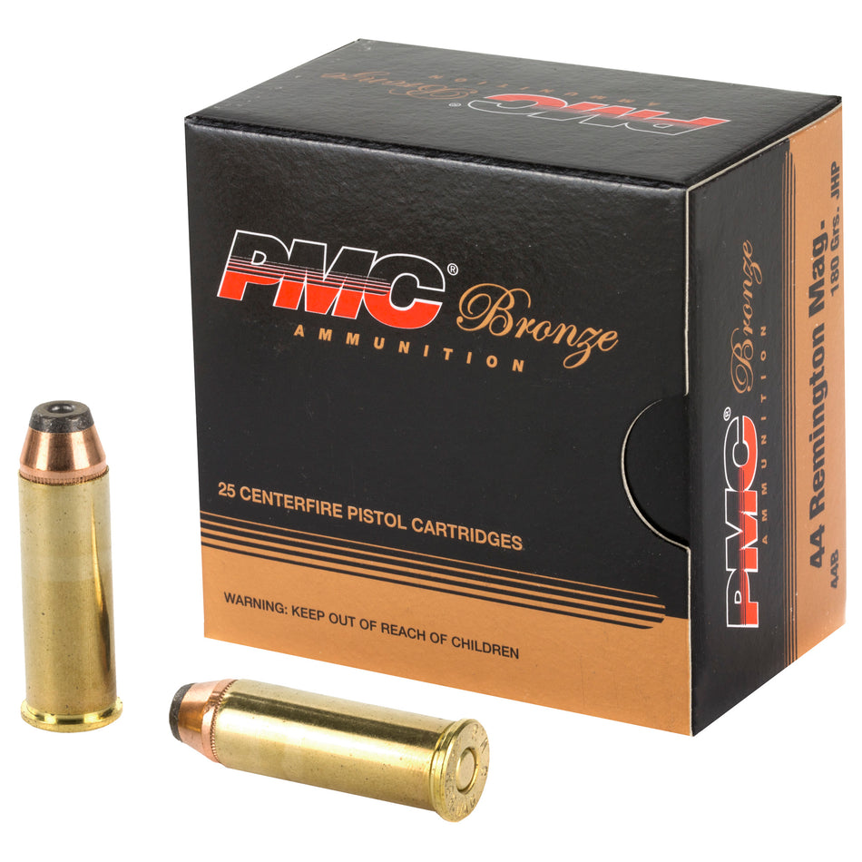 PMC 44B Bronze 44 Rem Mag 180 gr Jacketed Hollow Point (JHP)