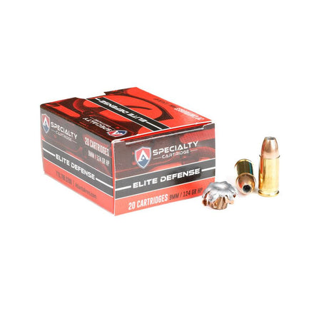 Atlanta Arms 9mm Luger / Parabellum Elite Defense 124 grain Jacketed Hollow Point ammunition