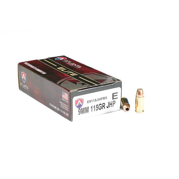 Atlanta Arms 9mm Luger / Parabellum Elite 115 grain Jacketed Hollow Point ammunition