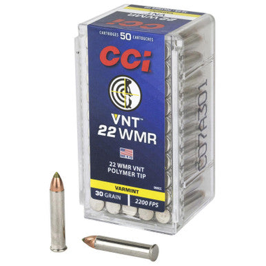 CCI Varmint Rimfire Ammo 22 Mag 30 gr. Varmint Tipped