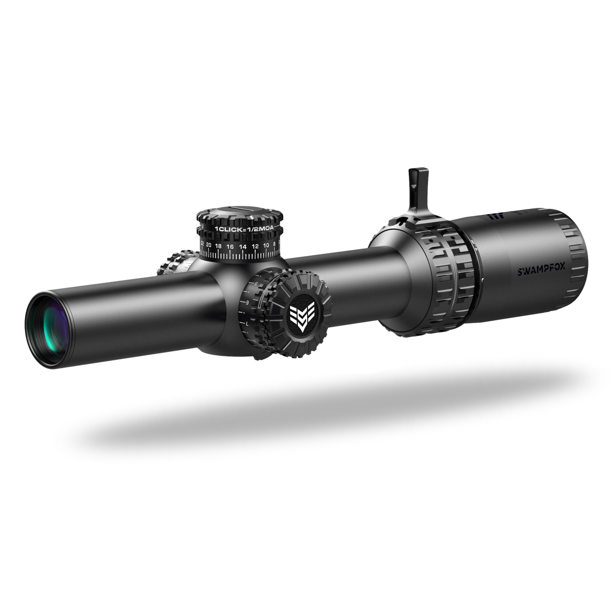 Swampfox Optics Arrowhead 1-8x24mm Guerrilla Dot MOA Red Illuminated Riflescope