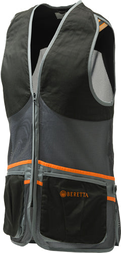 Beretta Full Mesh Breathable Shooting Vest XX-Large Black and Grey