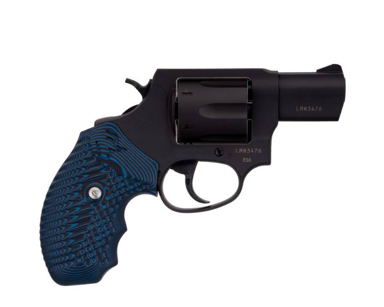 Taurus 2-856021MVZ16 856 Small 38 Special +P 6 Shot 2" Matte Black Carbon Steel Barrel, Cylinder & Frame, Blue VZ Cyclone Grip, Transfer Bar Safety, Exposed Hammer