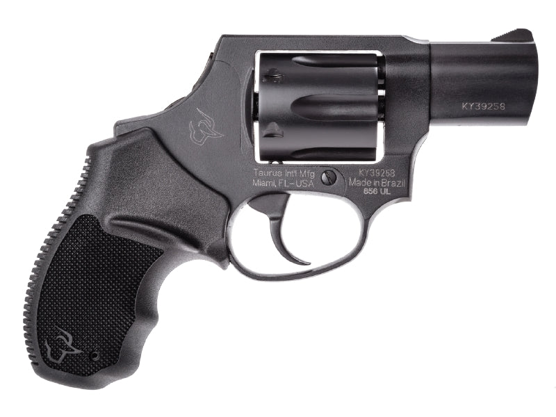 Taurus 2-856021ULCH 856 Ultra-Lite 38 Special +P 6rd 2" Matte Black Carbon Steel Cylinder & Barrel Matte Black Anodized Aluminum Frame Black Rubber Grip (Concealed Hammer)